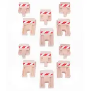 2x 6pc Bigjigs 5.5cm Railway Buffers Accessory Set Kids/Children Wooden Toy 3y+