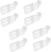 KOMBIUDA 8pcs Refrigerator Side Door Dividers Kitchen Pantry Organisation Spice Storage Board Retractable Fridge Organiser Containers for Efficient Storage