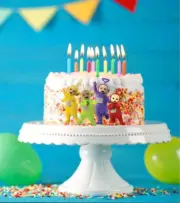 1 x TELETUBBIES Cake Topper Edible Wafer Paper Birthday Party Kids Decoration