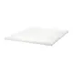 IKEA 雙人加大舒眠薄墊, 白色, 180x200 公分