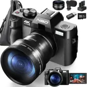Digital Camera for Photography 4K 48MP Autofocus Vlogging Camera with 32G SD