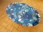 Blue Agate Oval Coffee & Dining Table Top Agate Side Center Table Top Deco 36x24