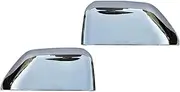 ​Exterior Door Half Tow Mirror Cap Cover Compatible For Ford Super 2017-2022 F250 F350 2017-2019 F450 F550(CHROME)