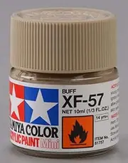 TAMIYA AMERICA 81757 XF57 Mini Acrylic Paint, Buff, 1/3 oz