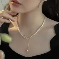 在飛比找momo購物網優惠-【KT DADA】女生禮物 送禮 項鍊 珍珠項鍊 純銀項鍊 