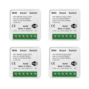 4 Pack HomeKit WiFi Relay Switch, Smart Mini Relay Wireless Light Switch Remo...