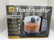 Toastmaster 1.5 Cup Mini Chopper One Touch Operation Stainless Steel Blades