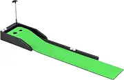 Generic Golf Mini Tabletop Mini Tabletop Mini Tabletop Putting Mat Golf Matt with Ball Return Anti Slip Convenient Portable Golf Practice Mat Putting Training