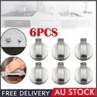 6X Alloy Home Kitchen Gas Stove Knobs Cooker Oven Cooktop Metal Control Switch