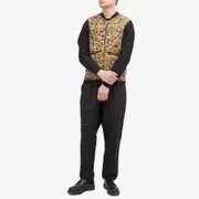 Universal Works Leopard Wool Fleece Gilet