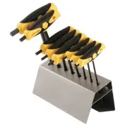 Wiha 33499 Inch T-Handle Set Soft Grip Ball End Hex, 8-Piece