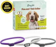 3PCS Dog Flea Collars, Ticks Repellent, 65 Cm Length, natural ingredient