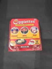 Egglettes Egg Cooker Hard Boiled Egg Pods Set of 4 As Seen on TV New