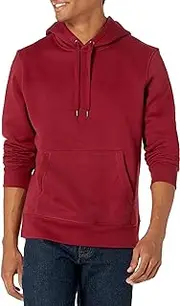 [Amazon Essentials] Men's Hooded Fleece Sweatshirt, Red, X-Large