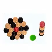 20 Carrom Coins Carrom Goti with 1 Striker Carrom Board Game Accessories AU