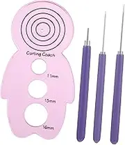 4pcs Paper Quilling Tool DIY Craft Curling Kit with Quilling Pen Needle Extended Pen Curling Tool for Art Projects and Card Making