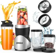 Ganiza 900W Smoothie Blender - 15-Piece Personal Blender & Grinder Combo