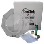 1 Piece 14 in. Heavy duty Universal Tube White Skylight Dome Replacement Kit