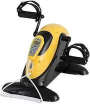 Electric Pedal Exerciser for Seniors Portable Fitness Cycle for Arm/Leg Exercise Mini Cycling Trainer Stationary Exercise Leg Peddler, Fitness Motorized Electric Mini Exercise Bike/Pedal Exerciser Po