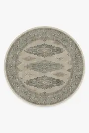 245' Round | Machine Washable Runner Rug | Kid & Pet Friendly | Indoor Rug | Maxine Natural Sage Flatwoven Rug | Ruggable