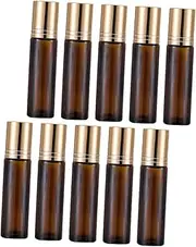BESTYASH 10Pcs Portable Roll Essential Oil Sub Bottles Durable Eye Cream Roller Bottles for Travel Secure Packaging Easy to Use for Various Liquids