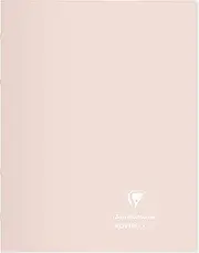 Clairefontaine 981481C Lot de 10 Cahiers Agrafés Koverbook Blush - 24x32 cm - 96 Pages Grands Carreaux - Papier Blanc 90 g - Couverture Polypro Opaque - Couleurs Aléatoires