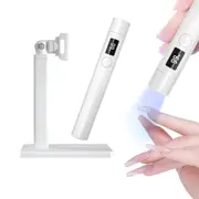 Portable UV Nail Lamp with Stand LED Display Rechargeable Mini Dryer for Fast Curing