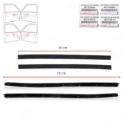 For Toyota Fortuner SUV 2016 - '22 Set 4Dr Inner Weatherstrip Door Belt Glass