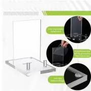 Plate Stands for Display Picture Frame Holder Clear Double Sided Plate Holder