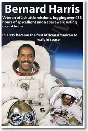 Bernard Harris - NEW NASA African American Astronaut Space Exploration POSTER