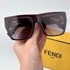 Fendi Women Sunglasses Matte Brown Grad Bordeaux Square FE40124F 81T BRAND NEW