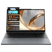 Ninkear N15 Air Laptop Intel Twin Lake N150 16GB DDR4 512GB SSD 15.6 Inch FHD IPS Screen Fingerprint Unlock Backlit Keyb