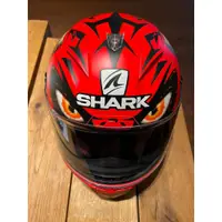 在飛比找蝦皮購物優惠-SHARK 99 紅惡魔 全罩式安全帽  碳纖維 9.5成新