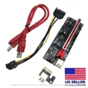 6 PACK PCI-E 1x to 16x Powered USB 3.0 GPU Riser Extender Adapter VER 009S PLUS