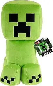 Minecraft Creeper 16-in Scale Jumbo Plush Figure with Pixelated Design & Game-Authentic Details