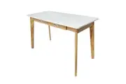 Foret Modern Minimalist Study Desk Built-in Drawers Office Home PC Laptop Table