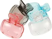 CRILSTYLEO 4pcs Travel Toothbrush Covers Reusable Toothbrush Caps for Hygiene Protection Grey Accessories