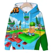 Unbrand Stumble Guys Hoodie Boys Girls Sweatshirts Kids Cartoon Hoody Pullovers Tops Stumble Guys Print Hoodies Spring Children Clothing 15 kids-16...