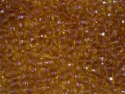 Crystal Glass 6mm Faceted Beads Topaz 100pc Spacers DIY Jewelry