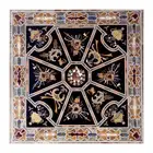 30 inches square Black Marble Coffee dining Table Top Inlay Mosaic Decor item