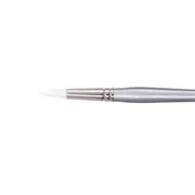 Jasart Round Size 7 Acrylic/Watercolour Paint Brush Synthetic Hair White Taklon