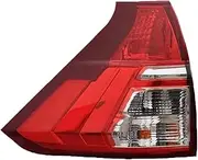 Compatible for CRV CR-V 2012 2013 2014 2015 2016 Rear Bumper Tail Light Brake Stop Warning Lamp Without Bulbs Car Accessories(2015 2016 Left)