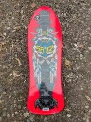 Powell Peralta Skateboard Deck Steve Saiz Totem Pink Old School Re-Issue RARE