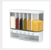 Whole Grain Storage Box Kitchen Hanging Rice Bucket Dispenser Breakfast Hotel