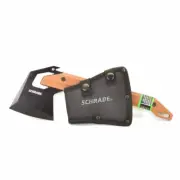 Schrade 12″ Camp Axe - Small Camping Tomahawk Hatchet with Sheath Tan Handle