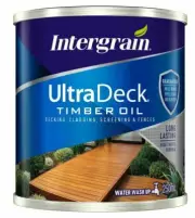 Intergrain ULTRADECK TIMBER DECKING OIL Water Based JARRAH 250ml/1L/4L