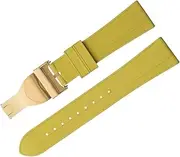 [Generic] Soft Fluororubber Watch Band 22mm Flat End for Tudor Strap M79360.M79363 Stainless Fold Buckle Black Bay 1958 GMT 41mm Pelagos