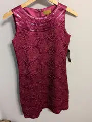 Teen Girls Size 14 Nicole Miller Kids Purple Party Dress with Sequins