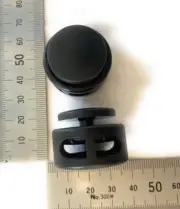 100 x Round dual rope stop (Toggle Stop, cord lock) fits up to 8 - 10mm rope