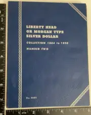 Whitman Coin Collecting Folders - New / Old Stock - Morgan Silver Dollar 1884-90